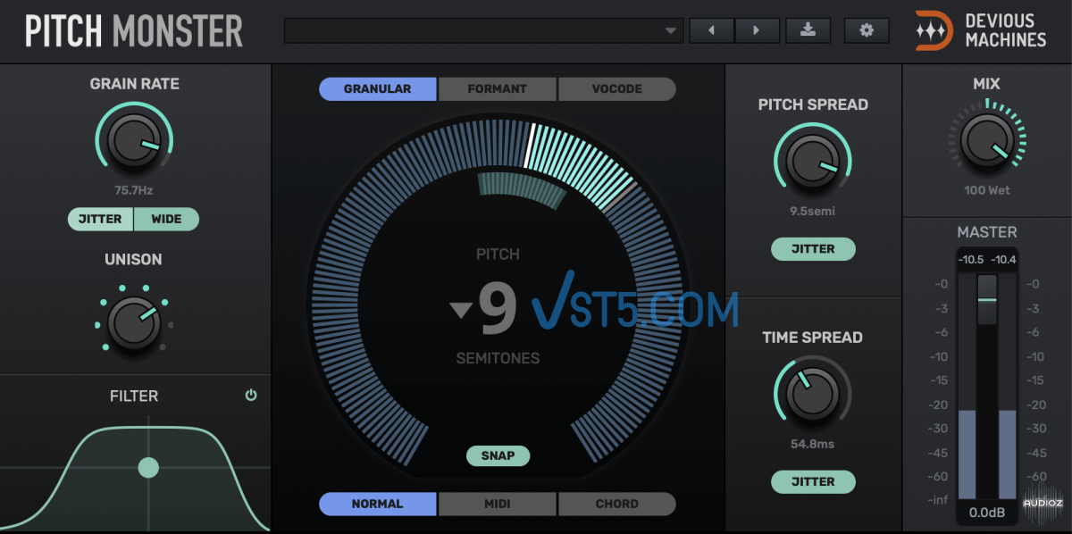 Devious Machines Pitch Monster v1.2.3 Incl.Patched.and.Keygen-R2R-VST5-娱乐音频资源分享平台