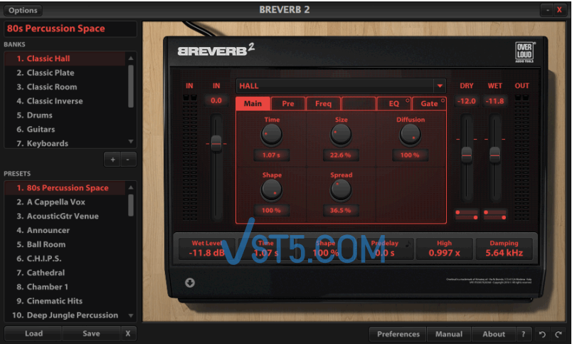 Overloud BREVERB 2 v2.1.17-TeamCubeadooby-VST5-娱乐音频资源分享平台