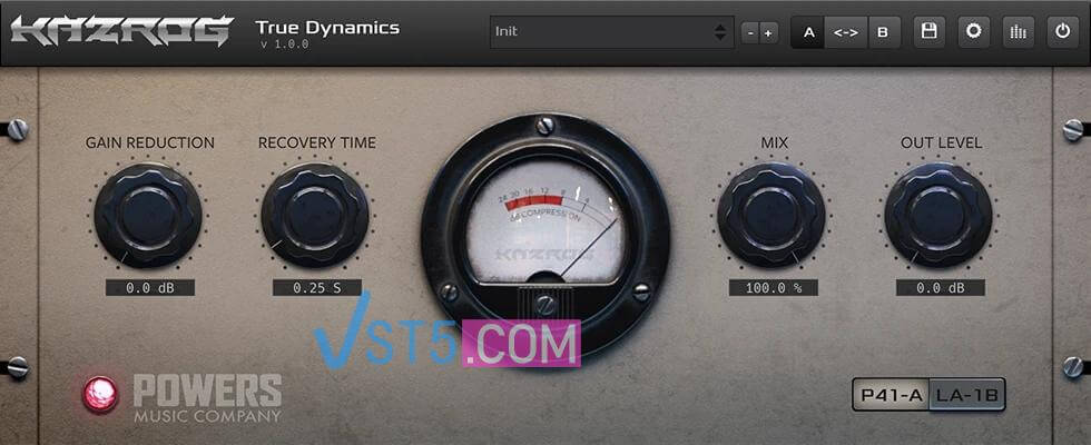 Kazrog True Dynamics v. 1.0.4 – Win  老式管式压缩机-VST5-娱乐音频资源分享平台
