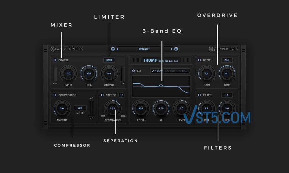 AngelicVibes Thump VST VST3 AU v1.0.2 低音效果器-VST5-娱乐音频资源分享平台