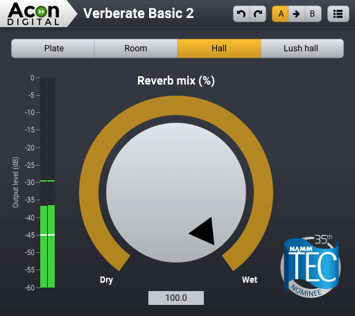 Acon Digital Verberate Basic 2 v2.2.1 x64 x86[FREE] 免费的高端混响插件-VST5-娱乐音频资源分享平台
