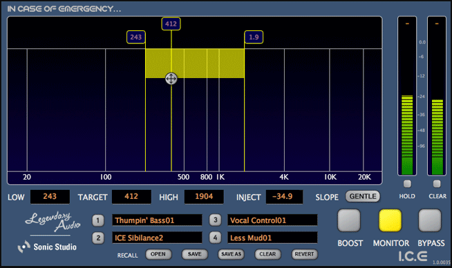 Sonic Studio ICE v1.3.0-R2R 问题频率检测器/消除器-VST5-娱乐音频资源分享平台