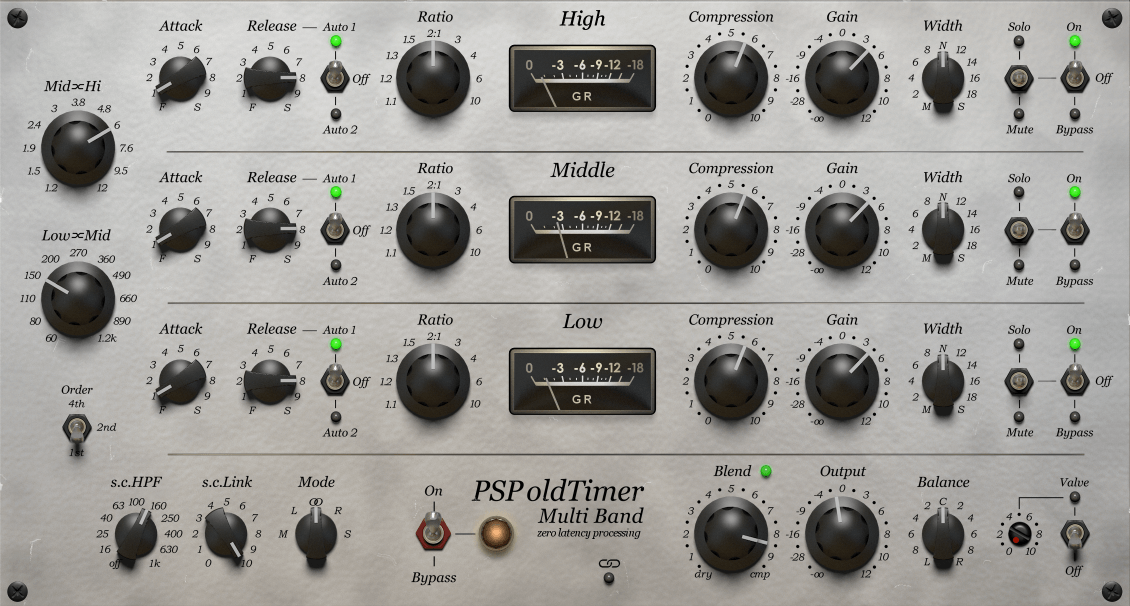 PSPaudioware PSP oldTimerMB v1.1.0-R2R 老式多段压缩器-VST5-娱乐音频资源分享平台