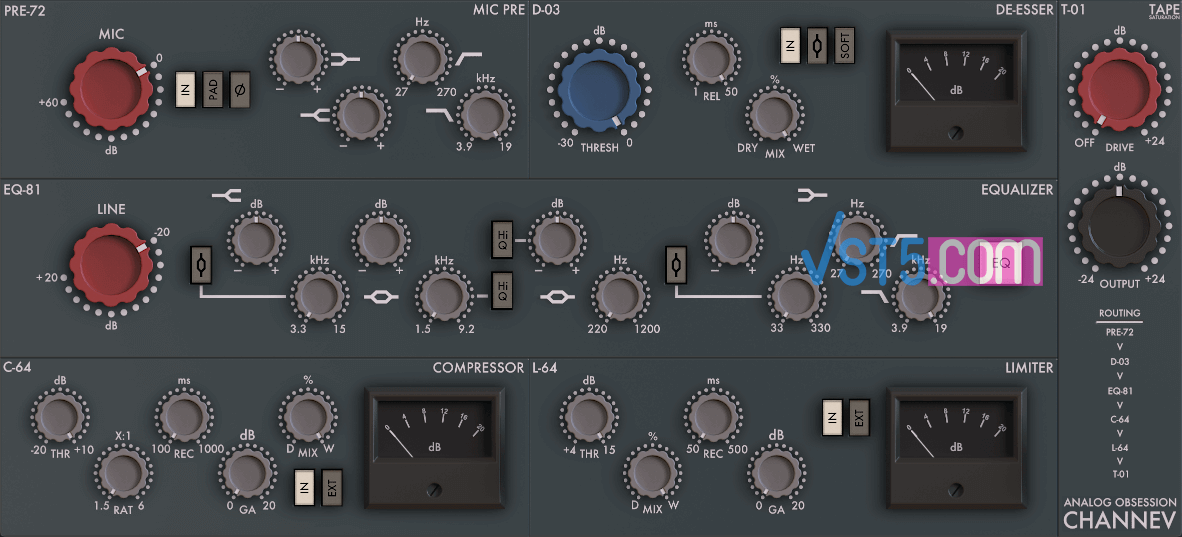 Analog Obsession CHANNEV v1.0 [FREE]免费的终极通道条-VST5-娱乐音频资源分享平台