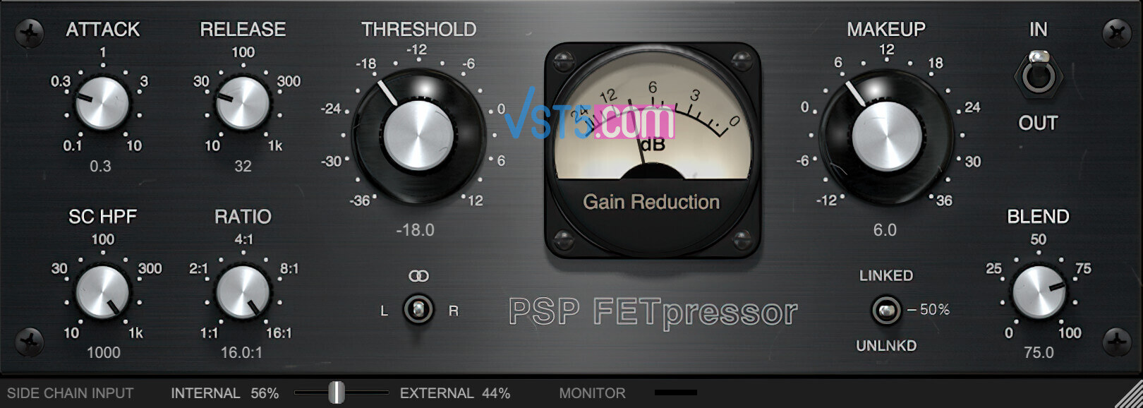 PSPaudioware PSP FETpressor v1.2.0-R2R  FET反馈型压缩插件-VST5-娱乐音频资源分享平台