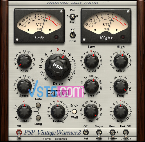 PSPaudioware PSP VintageWarmer2 v2.10.1-R2R  温暖饱和器-VST5-娱乐音频资源分享平台