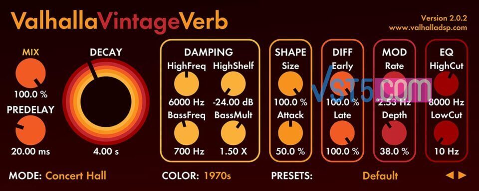 Valhalla DSP Valhalla VintageVerb v2.2.0 Incl Patched and Keygen-R2R-VST5-娱乐音频资源分享平台