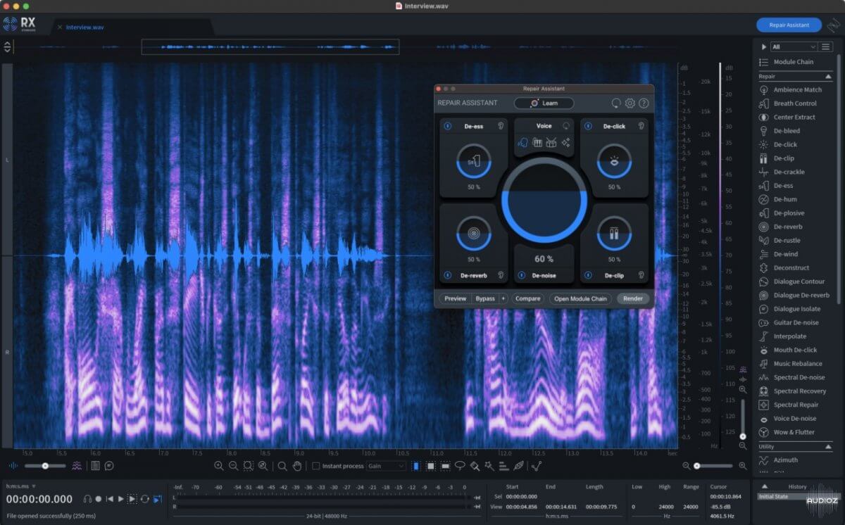 iZotope RX 10 Audio Editor Advanced v10.4.0-R2R-VST5-娱乐音频资源分享平台