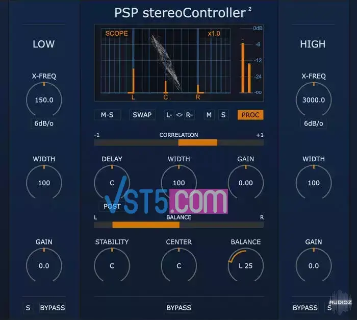 PSPaudioware PSP stereoContoller2 v2.0.0-R2R-VST5-娱乐音频资源分享平台